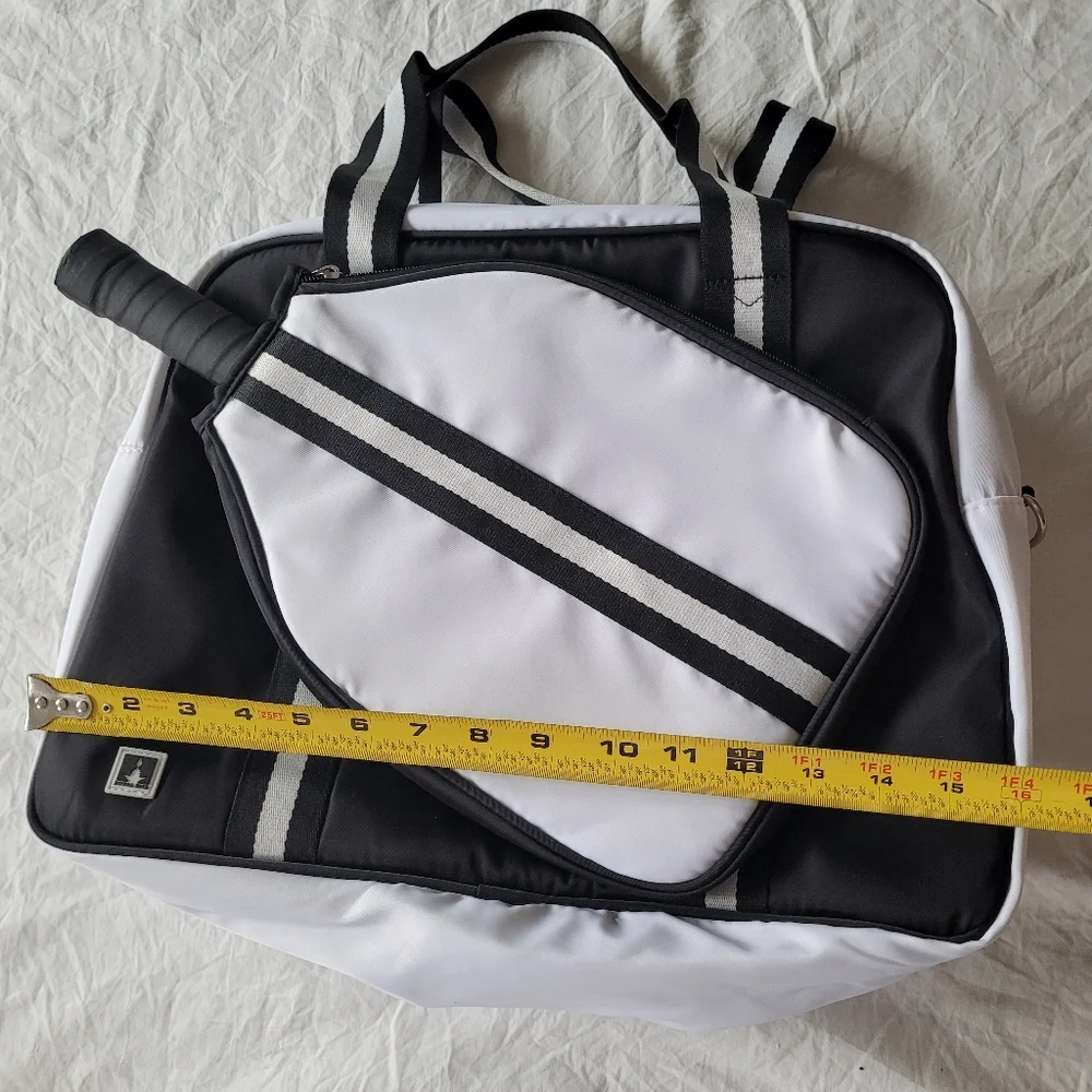 Classic Black and White Duffel Bag